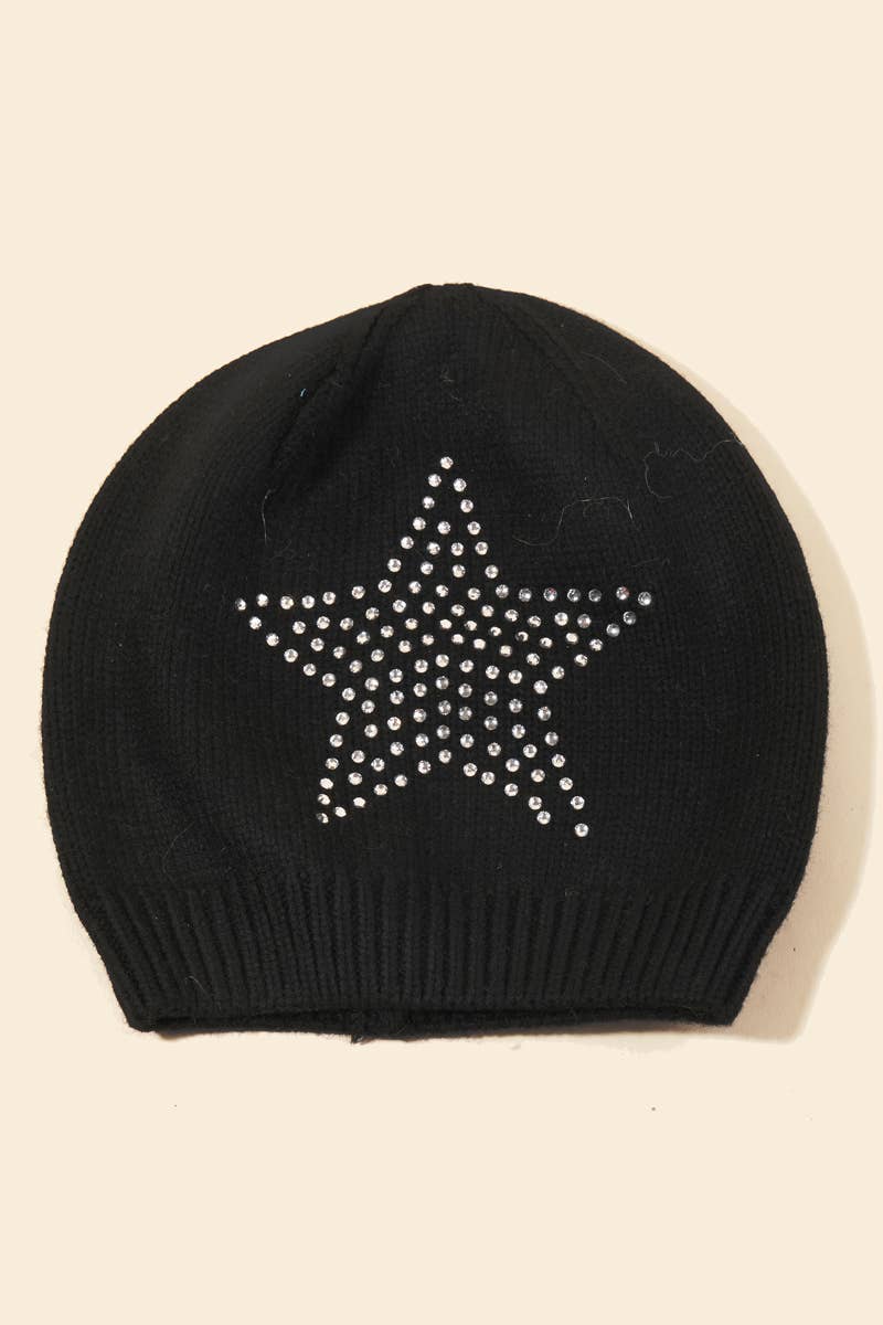 Studded Star Beanie