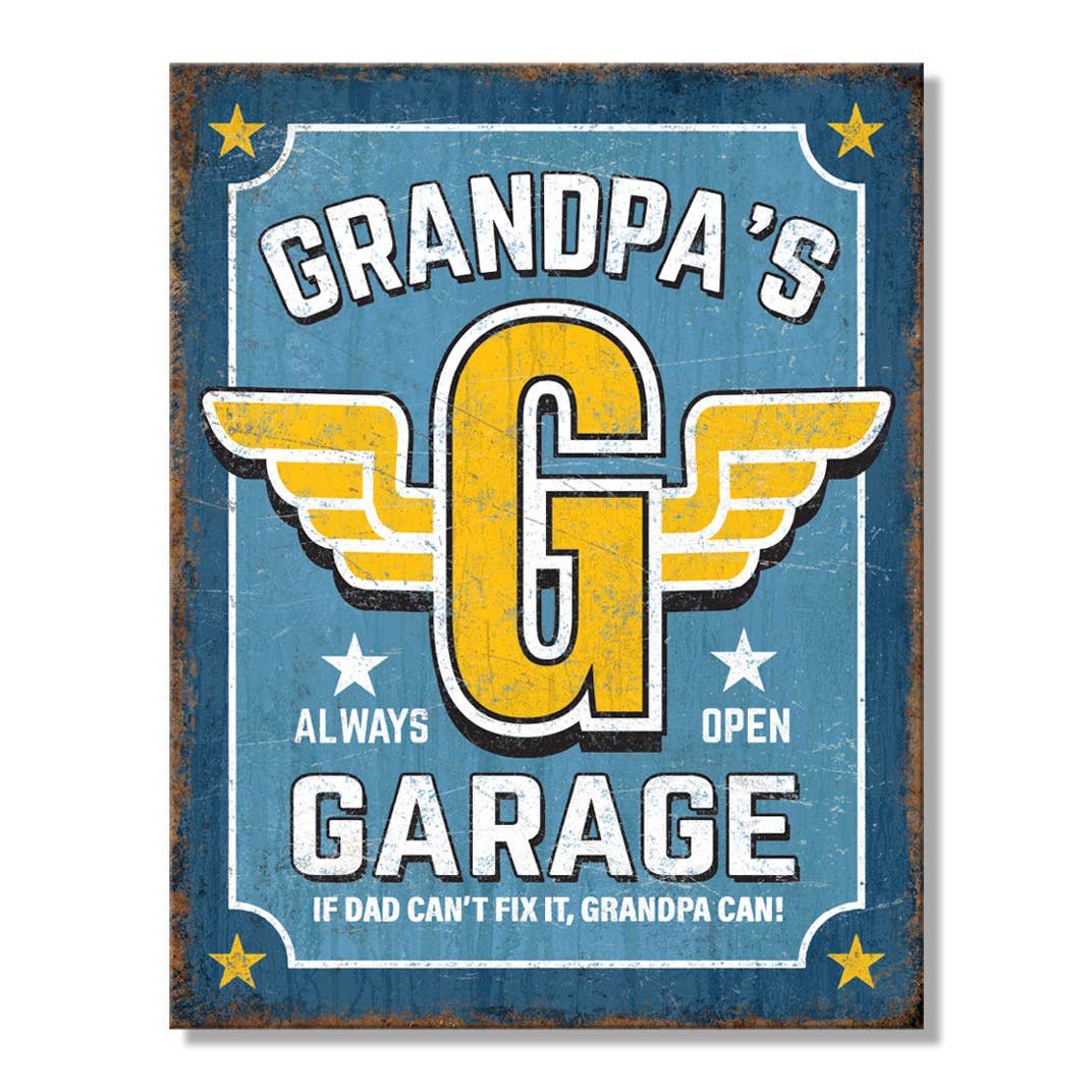 Grandpa's Tin Sign