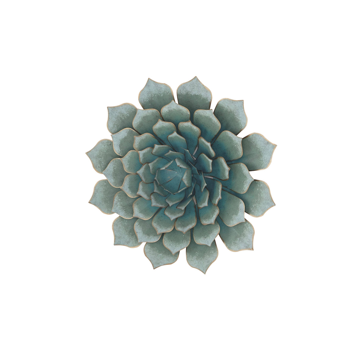 Traditional Teal Metal Wall Decor - 894657
