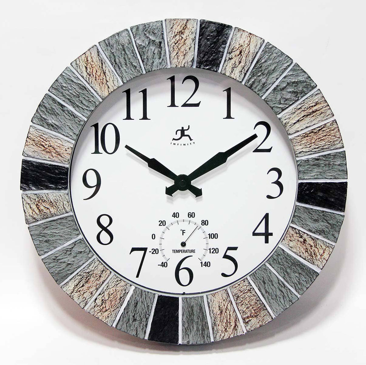 Outdoor Round Multi-Color Wall Clock 13 Inch