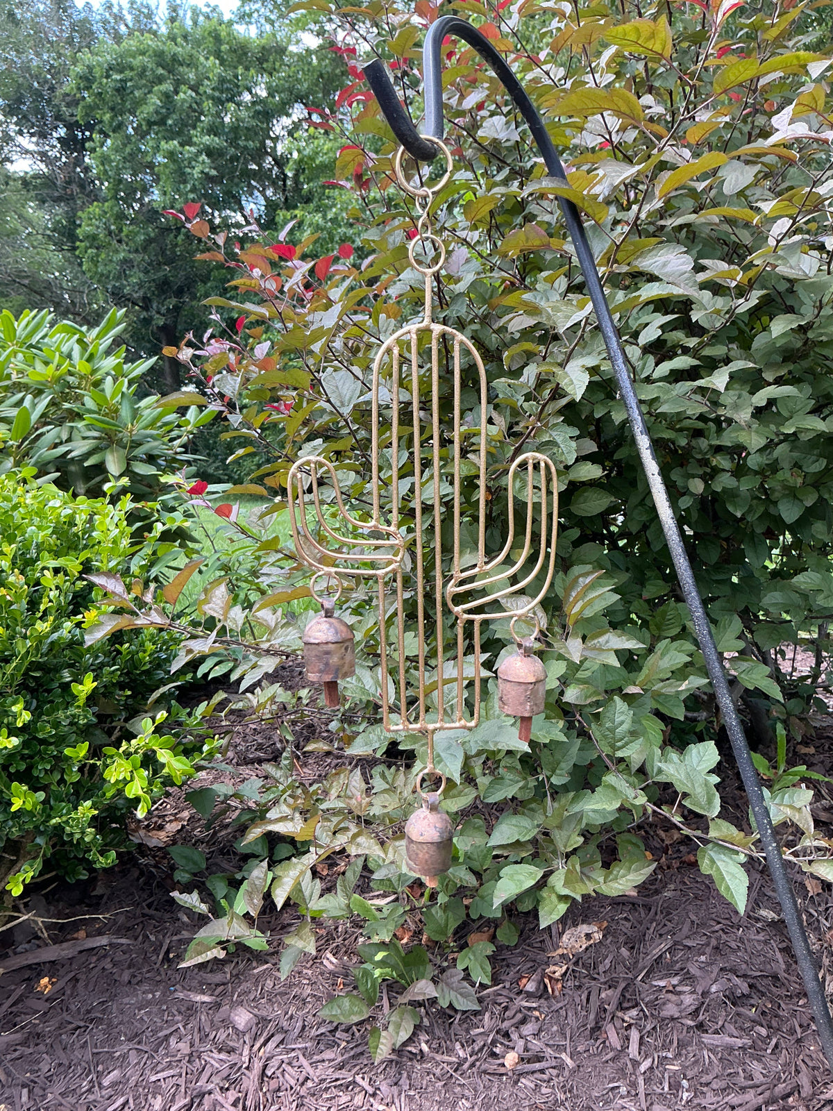 Golden Cactus Chime - Copper State Home + Iron