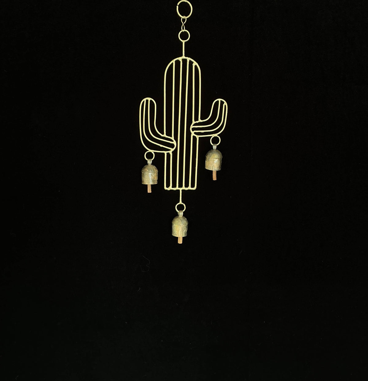 Golden Cactus Chime - Copper State Home + Iron