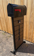 Custom Modern Mailbox Post | Steel & Composite Curb Appeal Stand (Personalized)