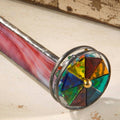KAL 107 Red/White Opal Kaleidoscope - Double Wheel - Copper State Home + Iron