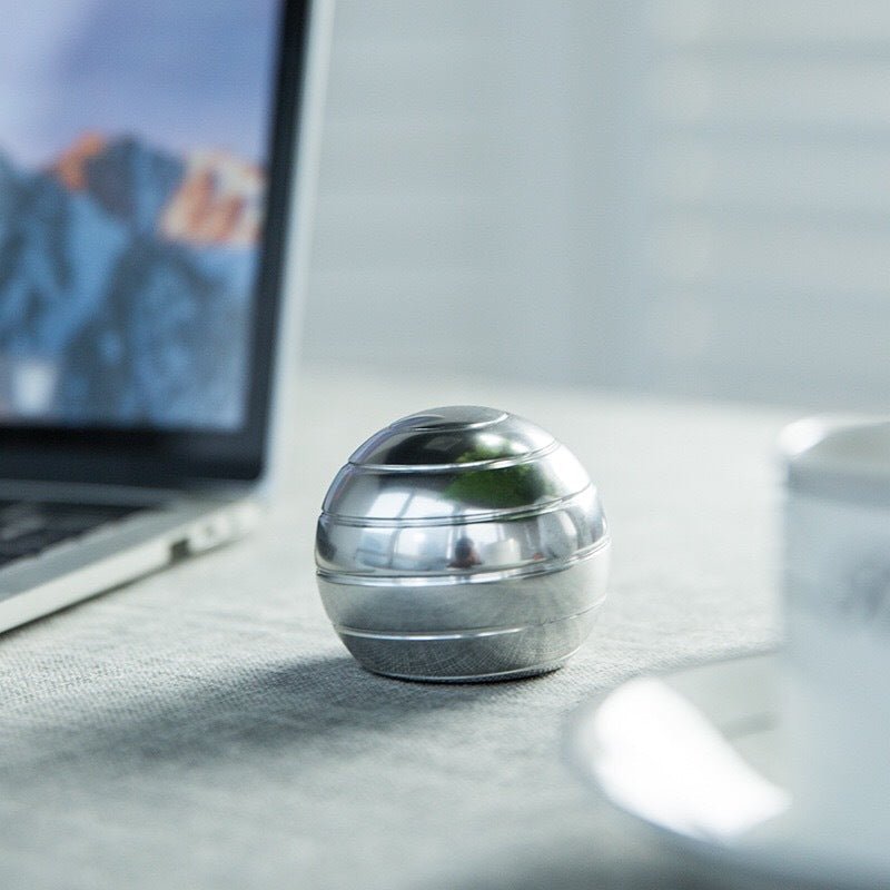 Rotating Desktop Spinning Ball - Copper State Home + Iron