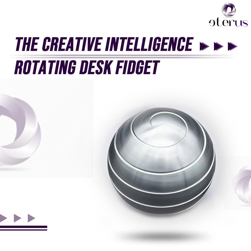 Rotating Desktop Spinning Ball - Copper State Home + Iron