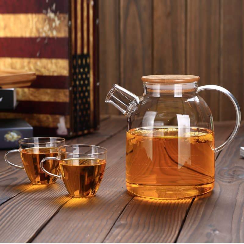 Thermo Glass Teapot 54 Fl Oz | High temperature and shock resistant - Copper State Home + Iron